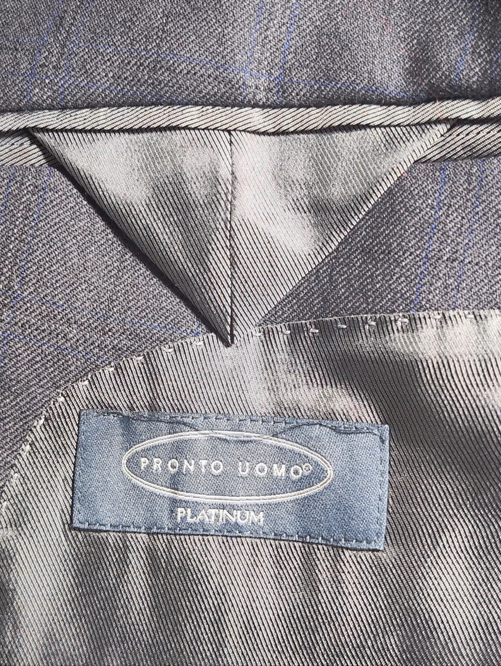 Pronto Uomo Platinum Sz 50R Gray Glen Plaid Sport Coat